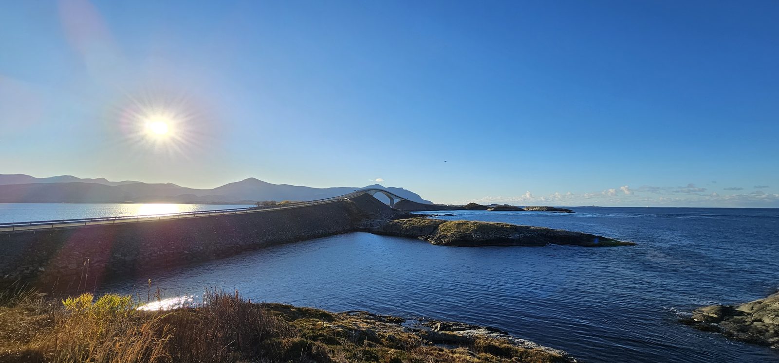 The Atlantic Road curving between islands